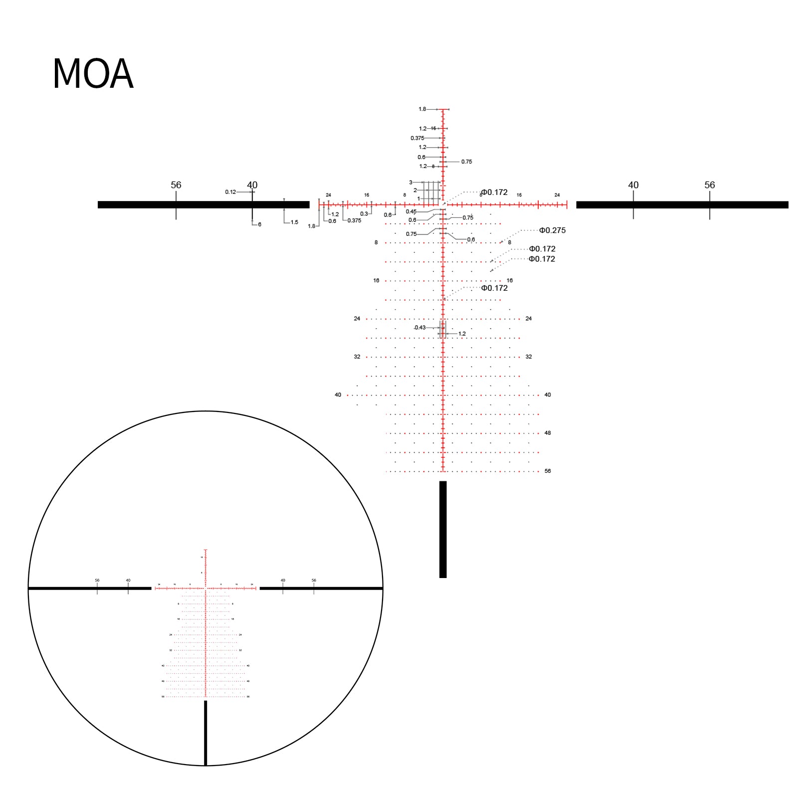 TheOne 7-35×56 FFP Illuminated Reticle with Zero Stop MOA